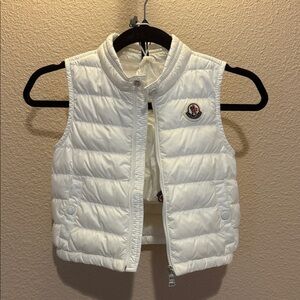 Moncler Ivory Quilted Vest